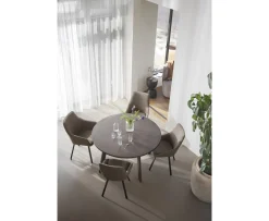 Rowico Home Alison Karmstol Mörkbeige/Svart
