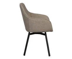 Rowico Home Alison Karmstol Mörkbeige/Svart