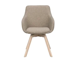 Rowico Home Alison Karmstol Mörkbeige/Vitpigmenterad Ek