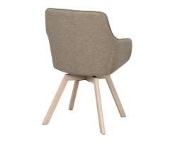 Rowico Home Alison Karmstol Mörkbeige/Vitpigmenterad Ek