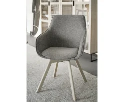 Rowico Home Alison Karmstol Mörkbeige/Vitpigmenterad Ek