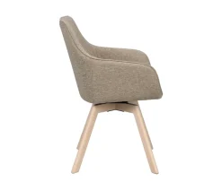 Rowico Home Alison Karmstol Mörkbeige/Vitpigmenterad Ek