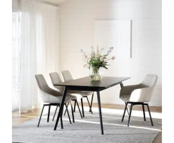 Rowico Home Alison Matstol Ljusbeige/Svart