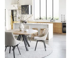 Rowico Home Alison Matstol Ljusbeige/Svart