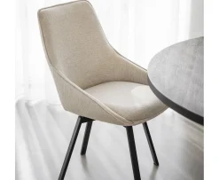 Rowico Home Alison Matstol Ljusbeige/Svart