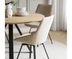 Rowico Home Alison Matstol Ljusbeige/Svart
