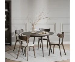 Rowico Home Ami Matstol Brun Ek/Beige