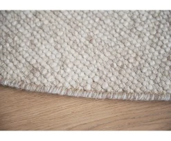 Rowico Home Auckland Ullmatta Rund Beige 250cm