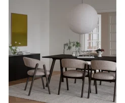 Rowico Home Barnaby Karmstol Mörkbeige/Ek