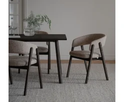 Rowico Home Barnaby Karmstol Mörkbeige/Ek