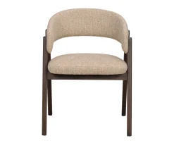 Rowico Home Barnaby Karmstol Mörkbeige/Ek