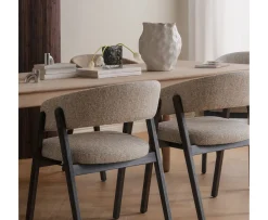 Rowico Home Barnaby Karmstol Mörkbeige/Ek