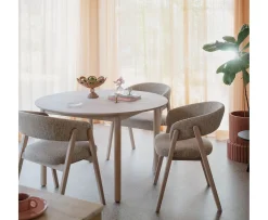 Rowico Home Barnaby Karmstol Mörkbeige/Vitpigmenterad