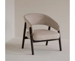 Rowico Home Barnaby Loungestol Ljusbeige/Ek