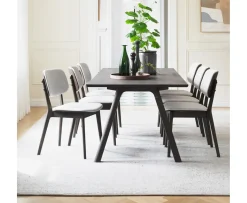 Rowico Home Barrett Matstol Brun Ek/Ljusbeige
