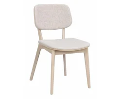 Rowico Home Barrett Matstol Vitpigmenterad Ek/Ljusbeige