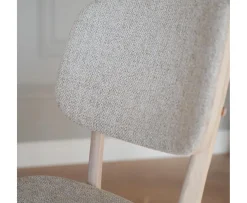 Rowico Home Barrett Matstol Vitpigmenterad Ek/Ljusbeige