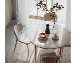 Rowico Home Barrett Matstol Vitpigmenterad Ek/Ljusbeige