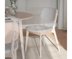 Rowico Home Barrett Matstol Vitpigmenterad Ek/Ljusbeige