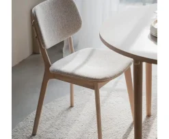 Rowico Home Barrett Matstol Vitpigmenterad Ek/Ljusbeige