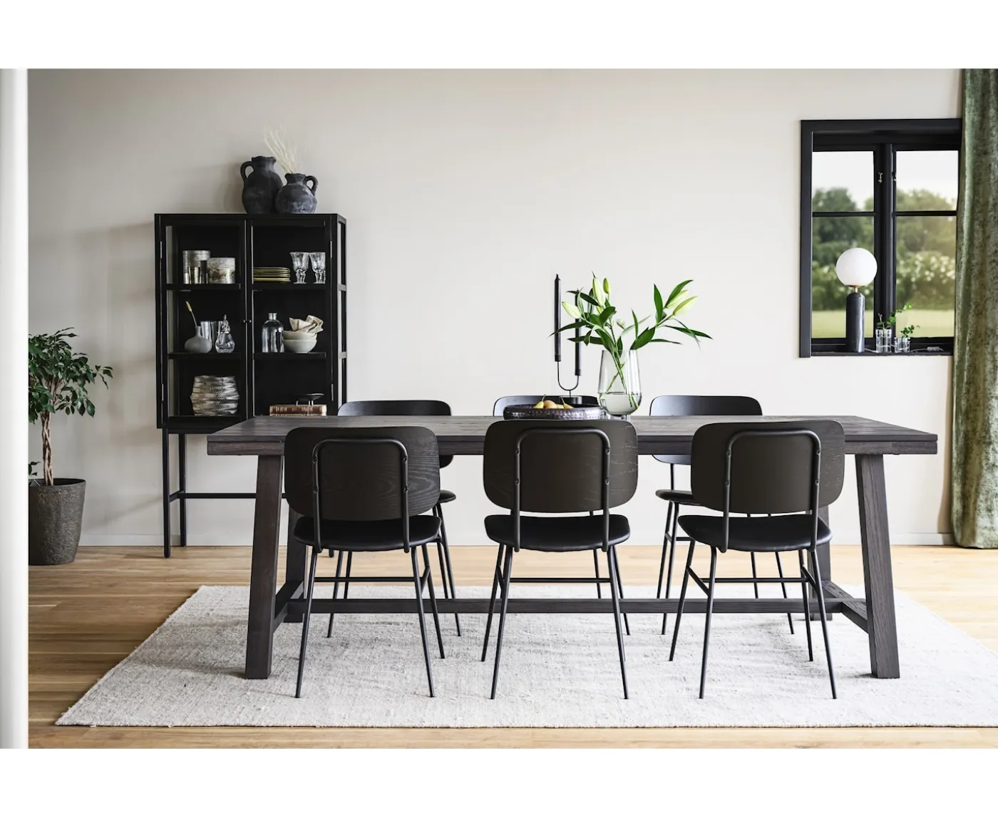 Rowico Home Brooklyn Matbord Mörkbrun Ek 220cm