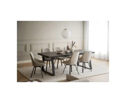 Rowico Home Brooklyn Matbord U-ben Mörkbrun Ek 220cm