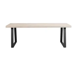 Rowico Home Brooklyn Matbord U-ben Vitpigmenterad Ek 220cm