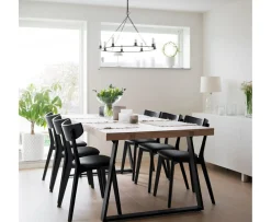 Rowico Home Brooklyn Matbord U-ben Vitpigmenterad Ek 220cm