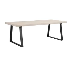 Rowico Home Brooklyn Matbord U-ben Vitpigmenterad Ek 220cm