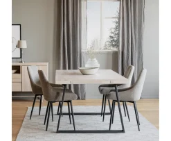Rowico Home Brooklyn Matbord U-ben Vitpigmenterad Ek 220cm