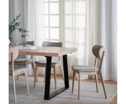 Rowico Home Brooklyn Matbord U-ben Vitpigmenterad Ek 170cm