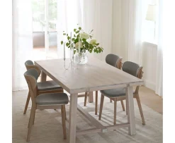 Rowico Home Brooklyn Matbord Vitpigmenterad Ek 170cm