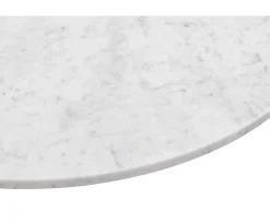Rowico Home Brooksville Soffbord Vit Marmor/Vitpigmenterad Ø90