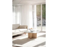 Rowico Home Brooksville Soffbord Vit Marmor/Vitpigmenterad 90x90