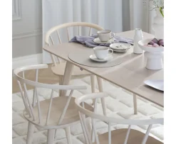 Rowico Home Carmen Matstol Vitpigmenterad
