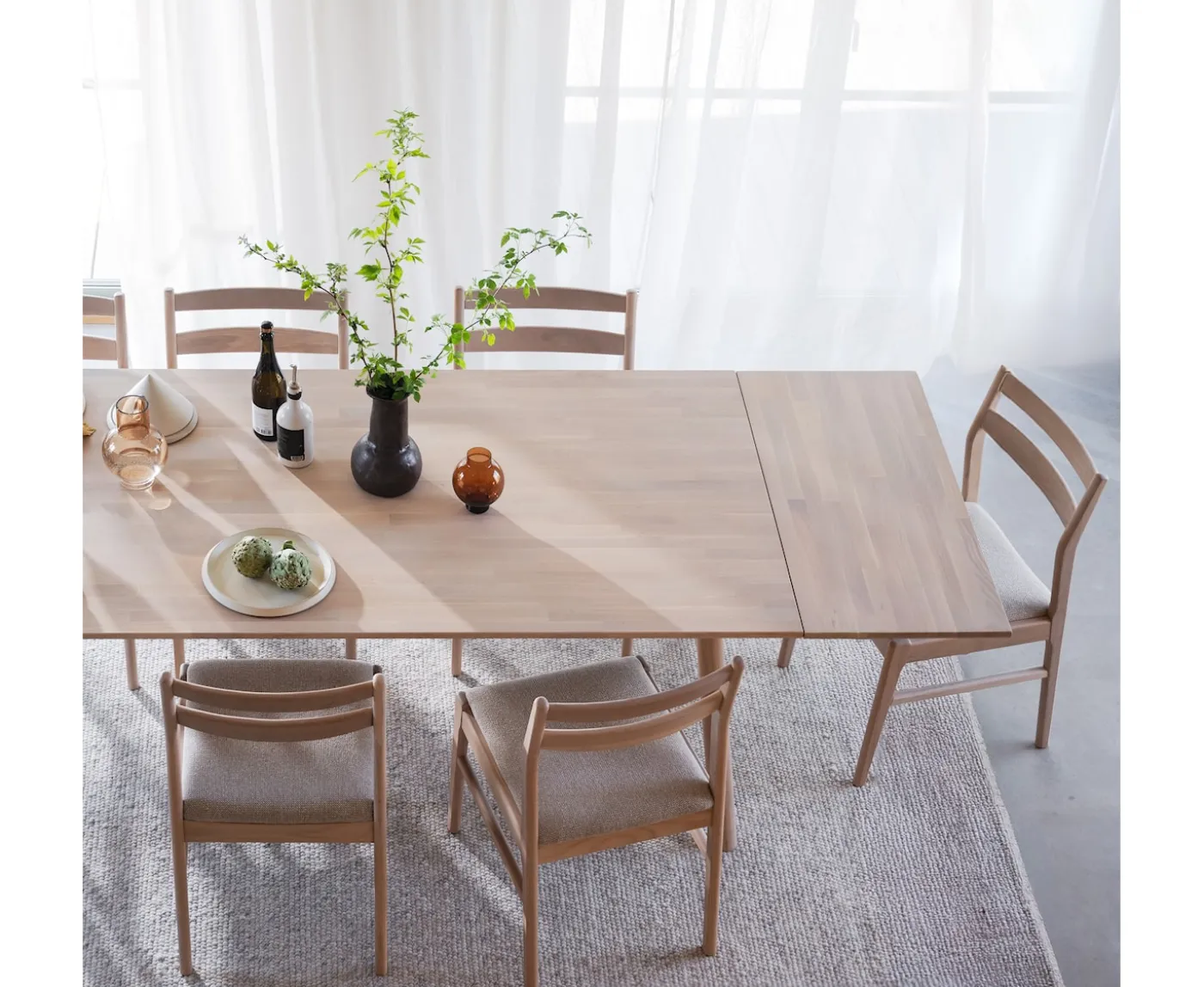 Rowico Home Clapperton Tilläggsskiva Vitpigmenterad Ek 45x95