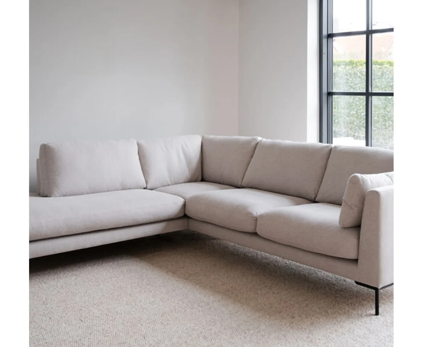Rowico Home Corwin 2,5+2,5-sits Hörnsoffa Vänster Beige