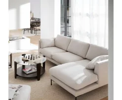 Rowico Home Corwin 3,5-sits Soffa Schäslong Höger Beige