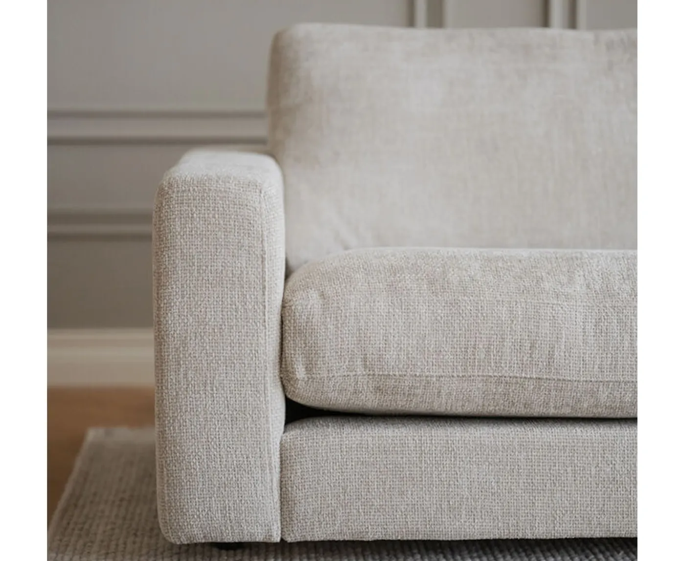 Rowico Home Duncan 2+3-sits Hörnsoffa Ljusgrå