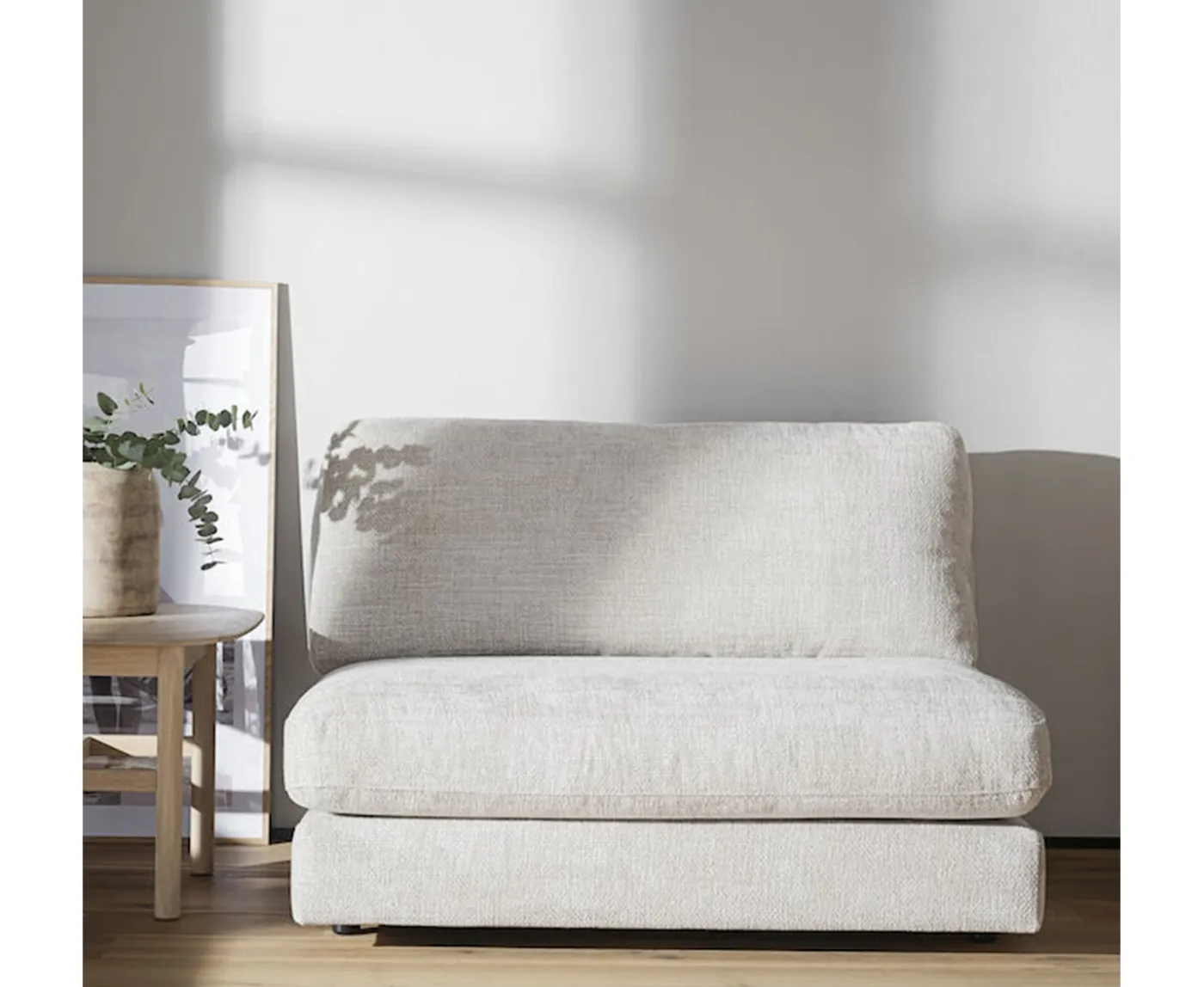 Rowico Home Duncan 1.5-sits Mittmodul Ljusgrå