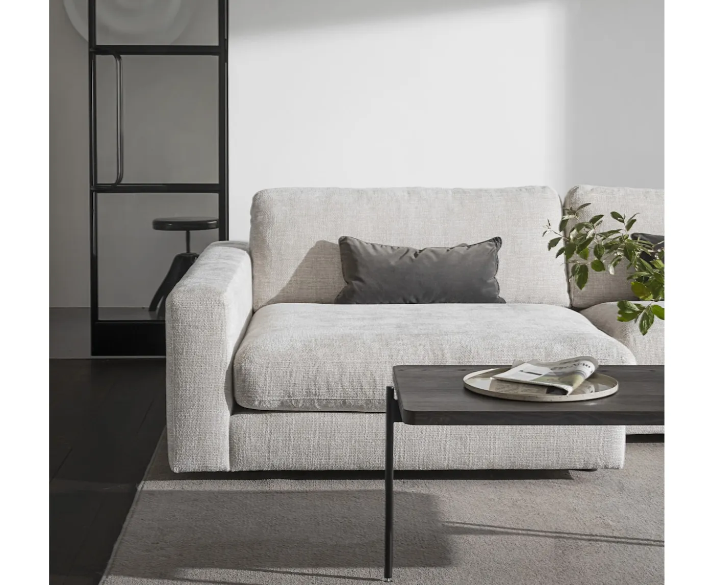 Rowico Home Duncan 1.5-sits Modul Schäslong Vänster Ljusgrå
