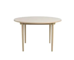 Rowico Home Fairmount Matbord Runt Beige/Vitpigmenterad Ek Ø120