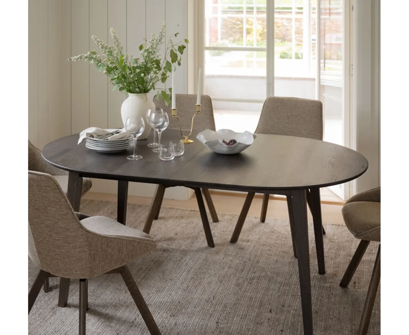 Rowico Home Filippa Iläggsskiva Mörkbrun 105x40