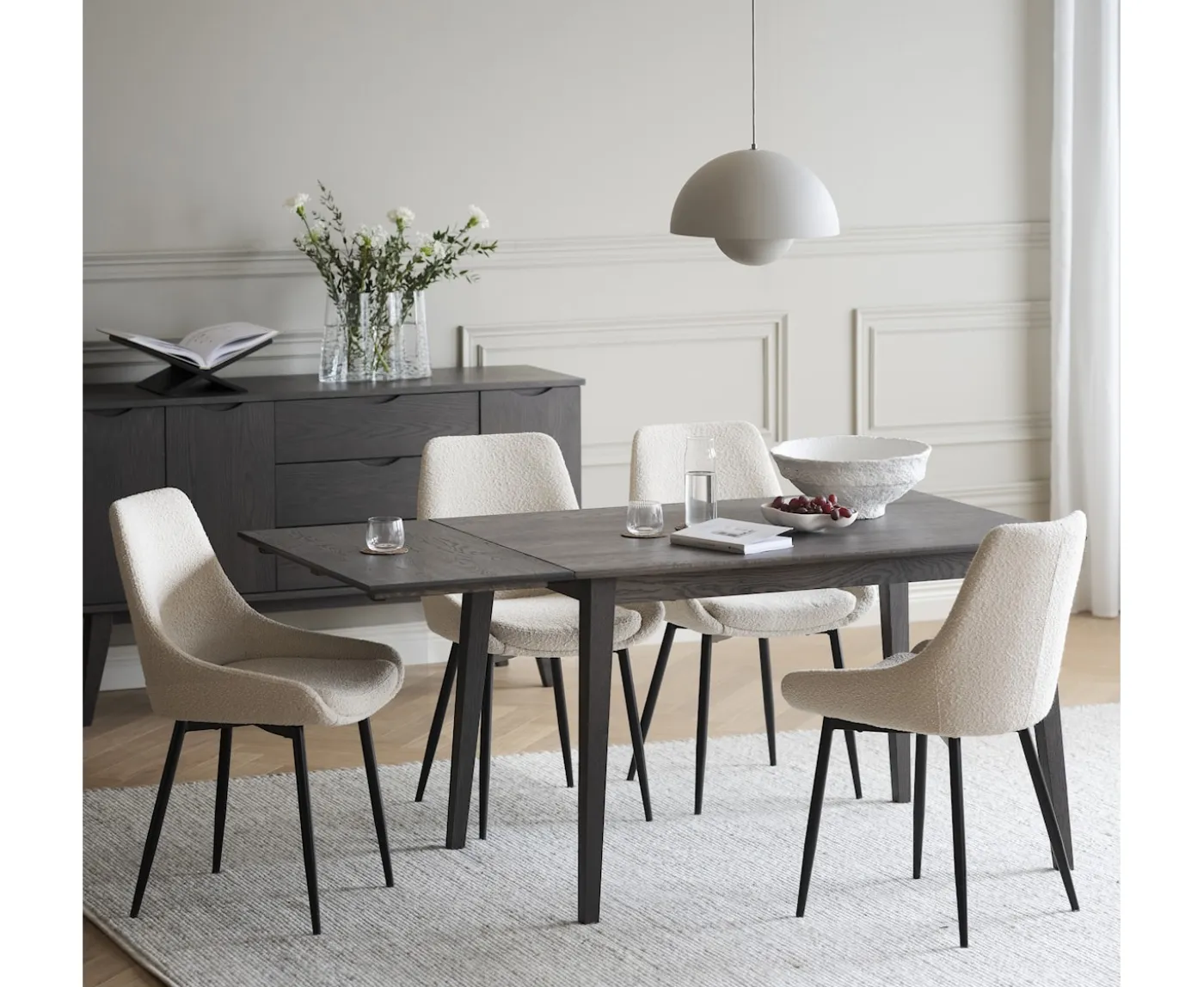 Rowico Home Filippa Klaffbord Mörkbrun Ek 120cm