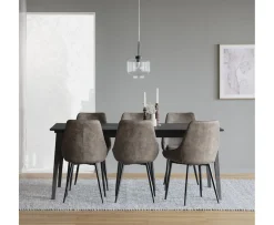 Rowico Home Filippa Matbord Mörkbrun Ek 180cm