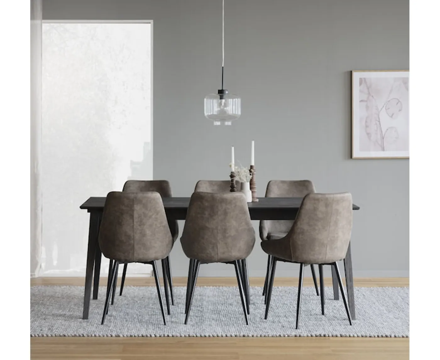 Rowico Home Filippa Matbord Mörkbrun Ek 180cm