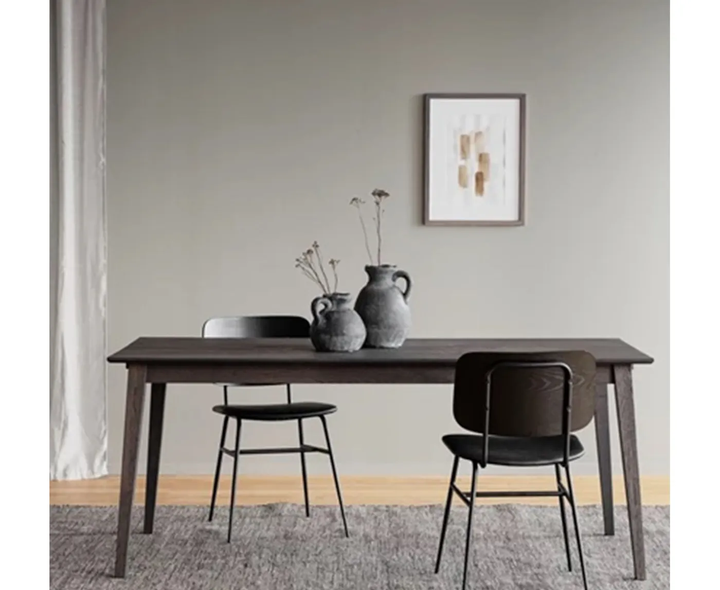 Rowico Home Filippa Matbord Mörkbrun Ek 180cm