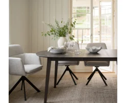 Rowico Home Filippa Matbord Ovalt Mörkbrun 170+40
