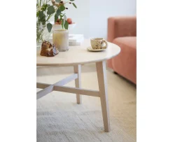 Rowico Home Filippa Soffbord Runt Vitpigmenterad Ø90