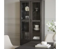 Rowico Home Filippa Vitrinskåp Mörkbrun 185cm